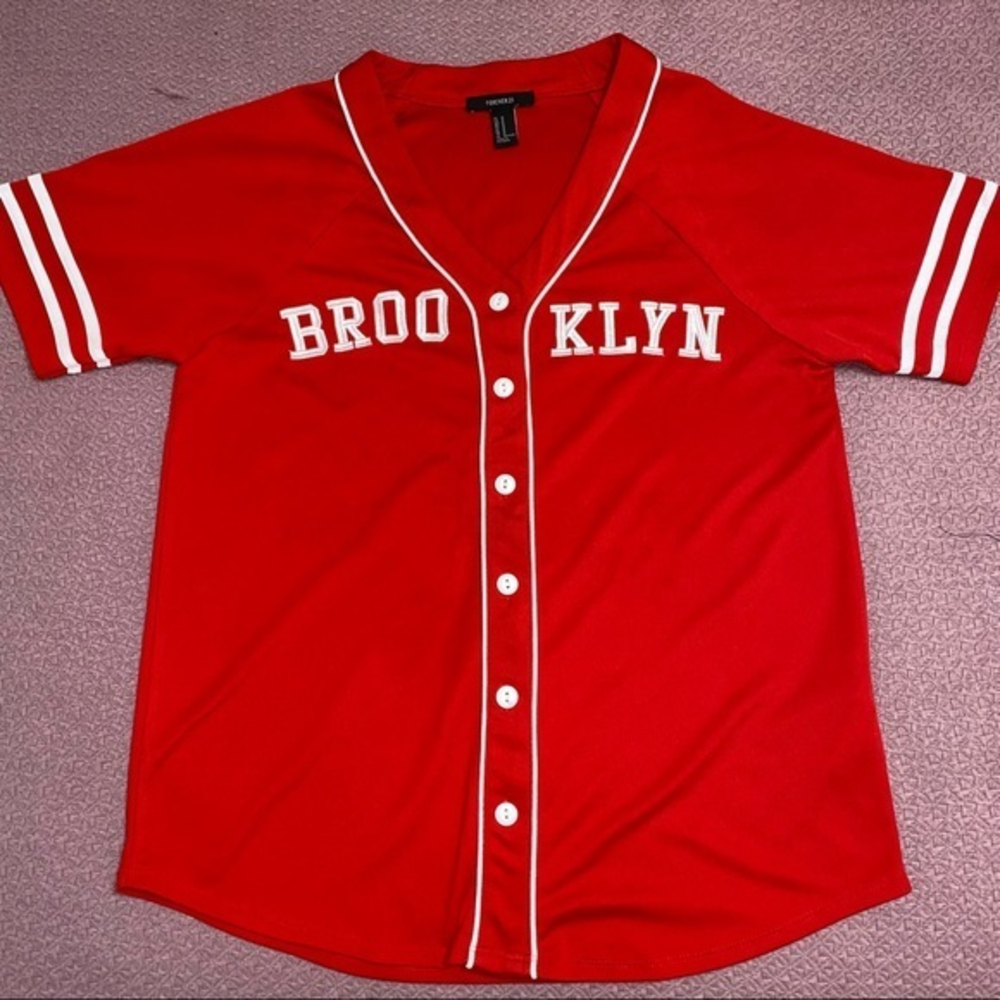 Forever 21 baseball‎ jersey style Brooklyn shirt